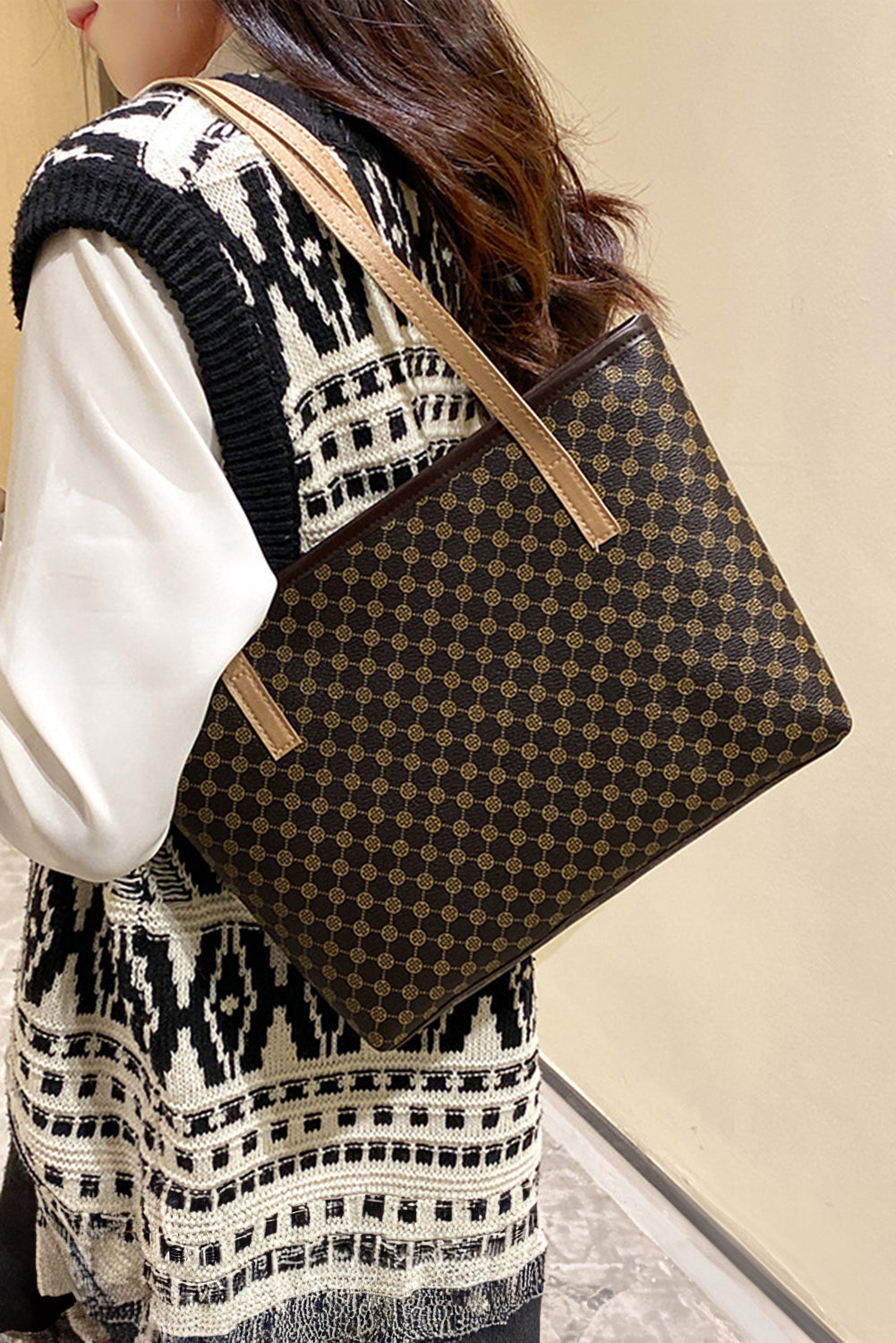 Sac géométrique en cuir "Renata", pour FEMMES