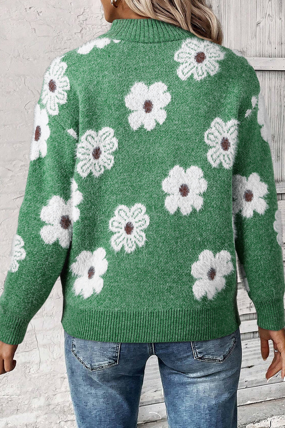 Pull quarter zip floral | Pour FEMMES