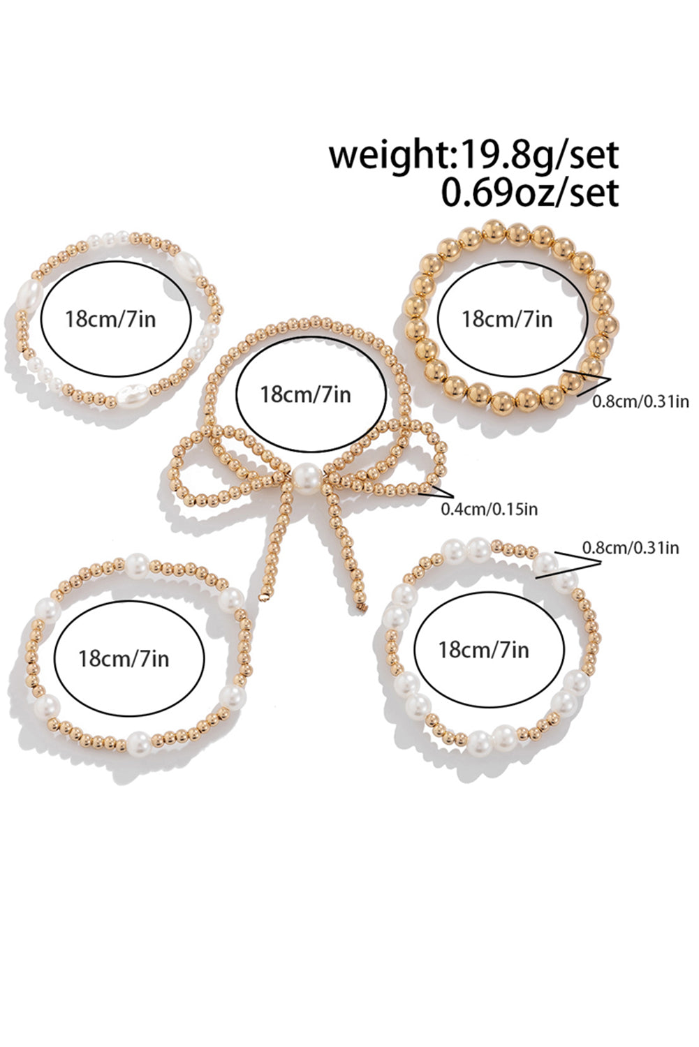 Multi-layered knot bracelet | Gold and/or silver | For WOMEN