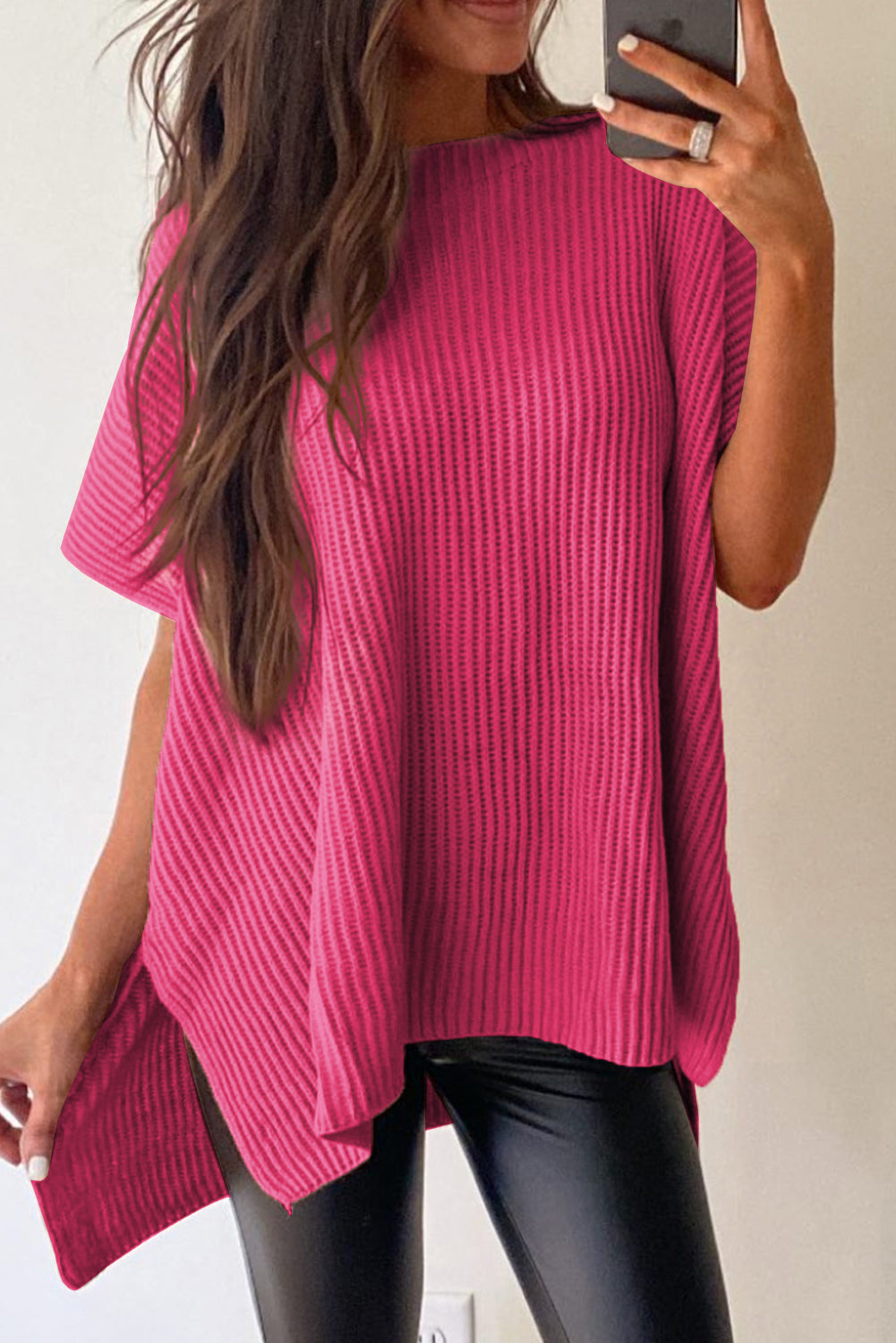 Pull Oversize rose "Mélanie" | Pour FEMMES