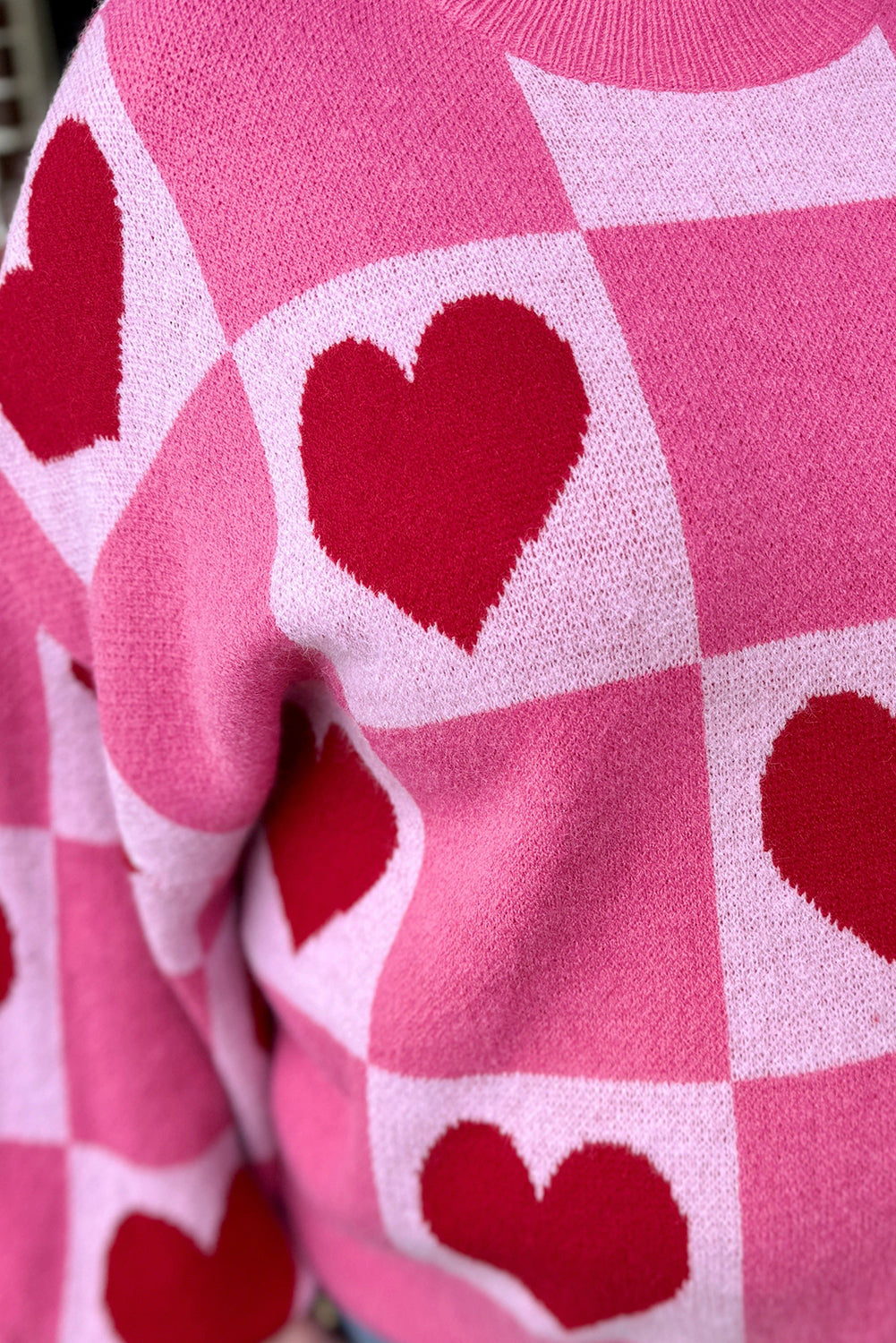 Pink Heart Sweater | For WOMEN