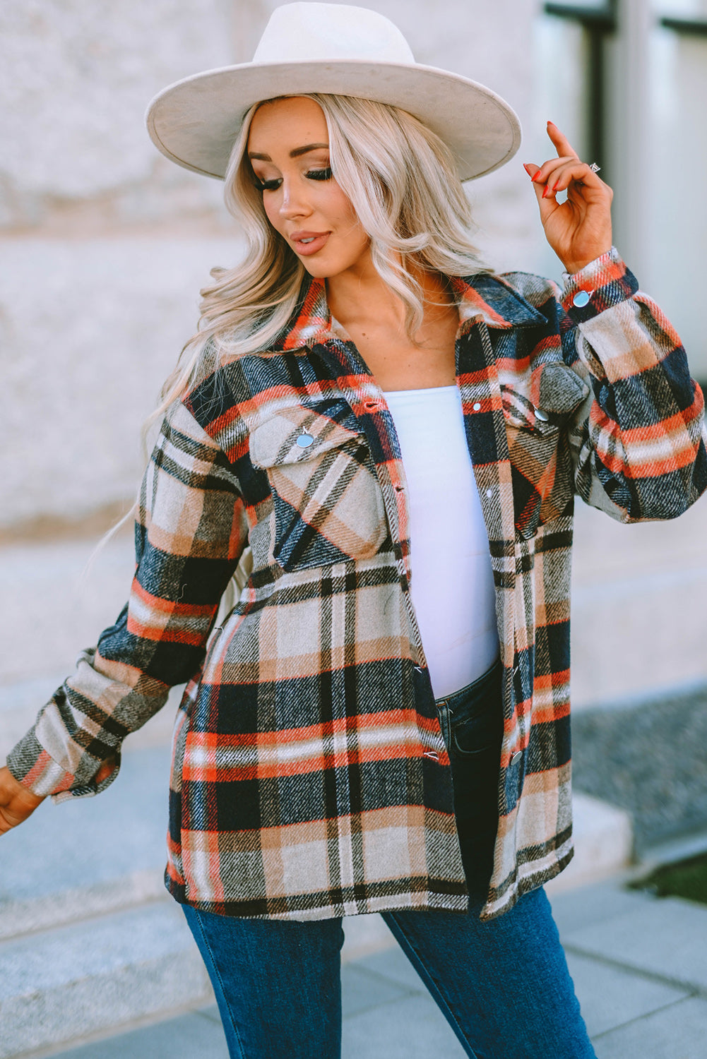 Plaid Overshirt Jacket | For WOMEN