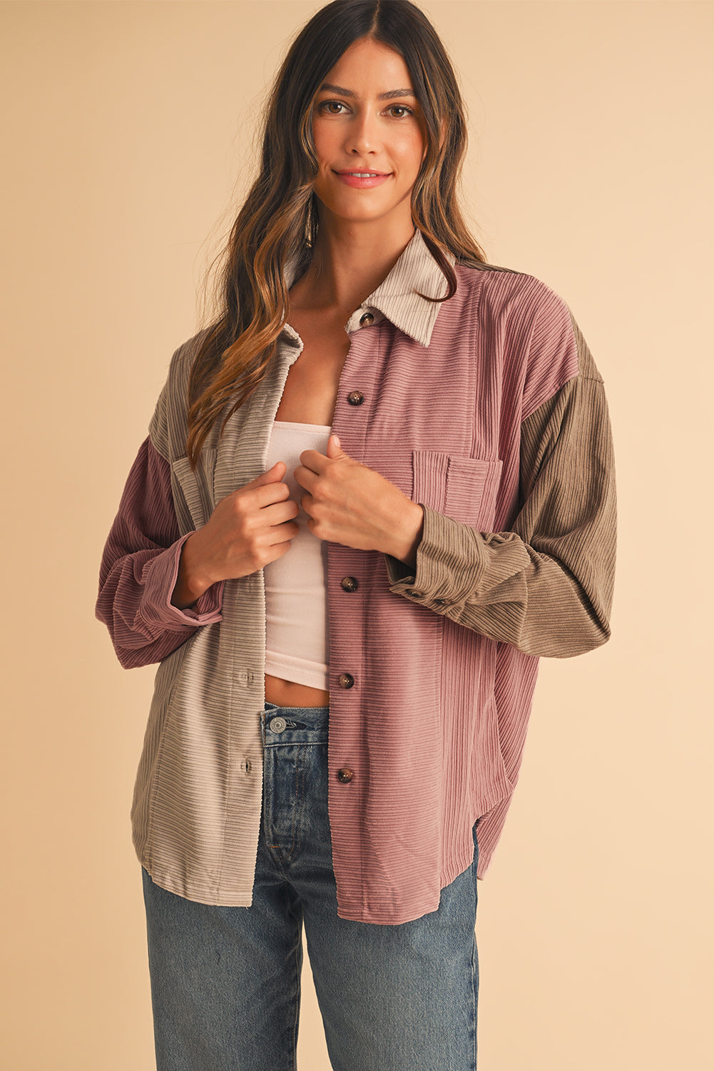 Veste de surchemise | En velours | Pour FEMMES