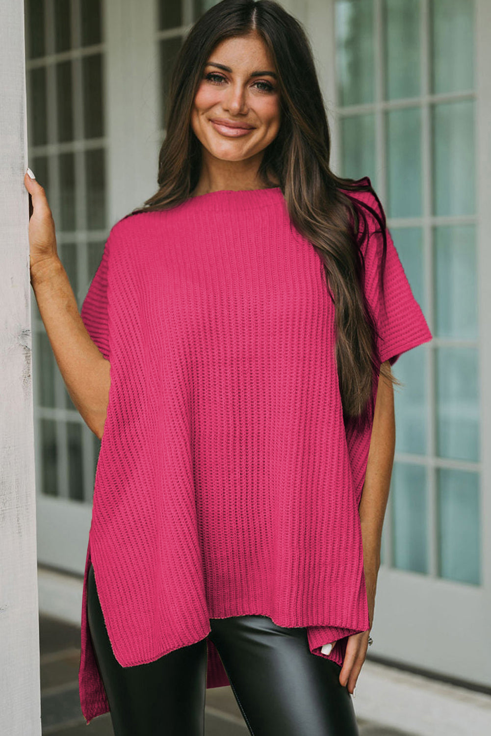 Pull Oversize rose "Mélanie" | Pour FEMMES