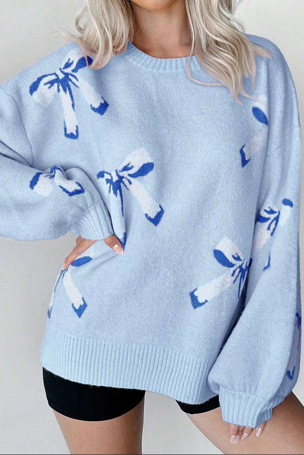 Sweatshirt bleu "Alessia" pour FEMMES