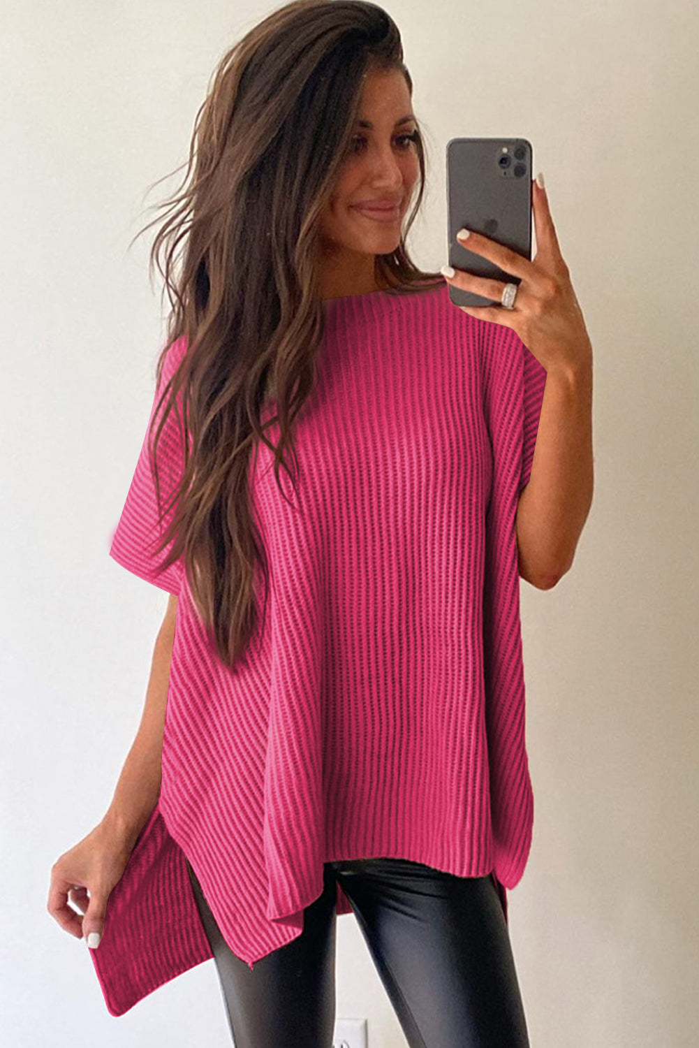 Pull Oversize rose "Mélanie" | Pour FEMMES