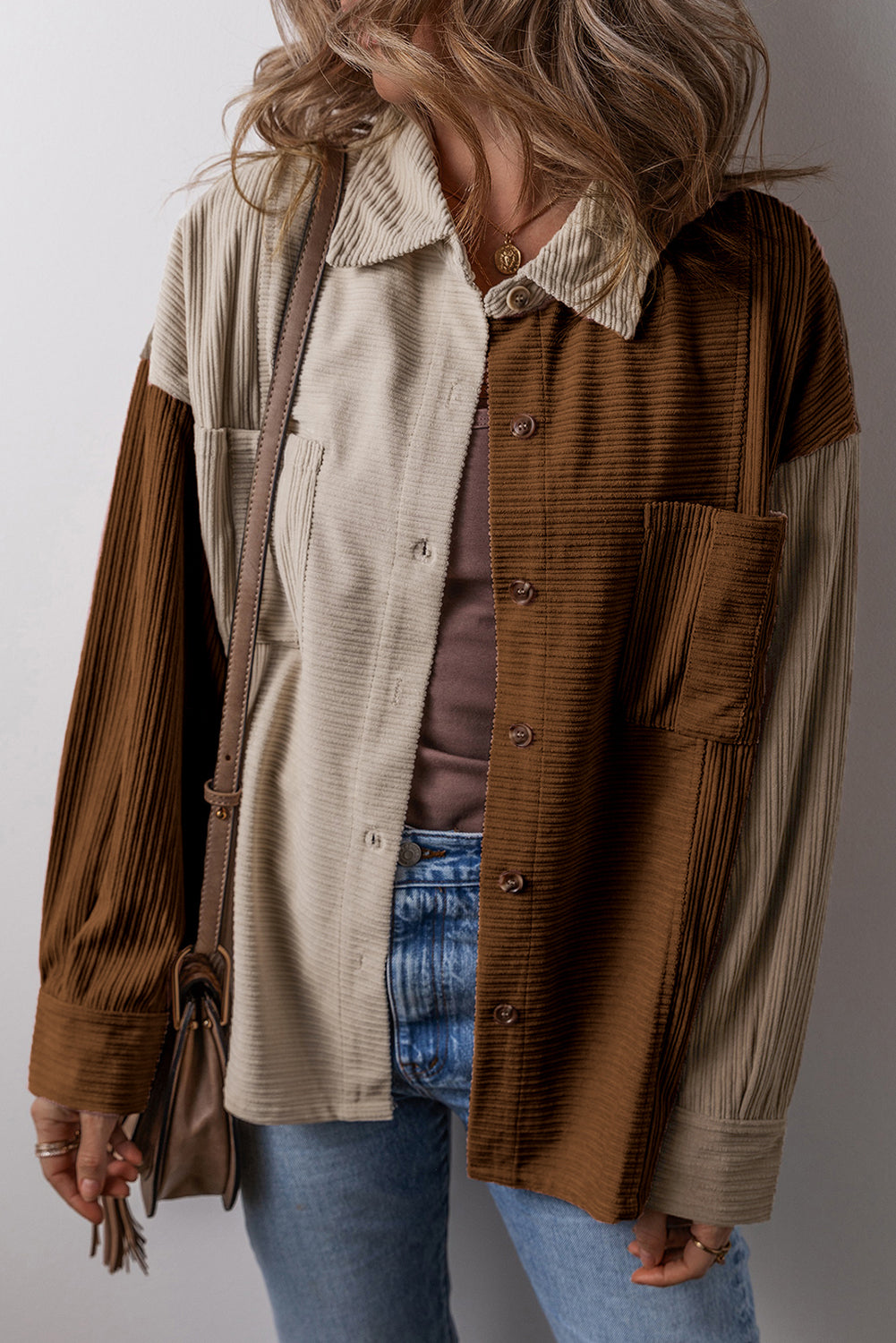 Veste de surchemise | En velours | Pour FEMMES