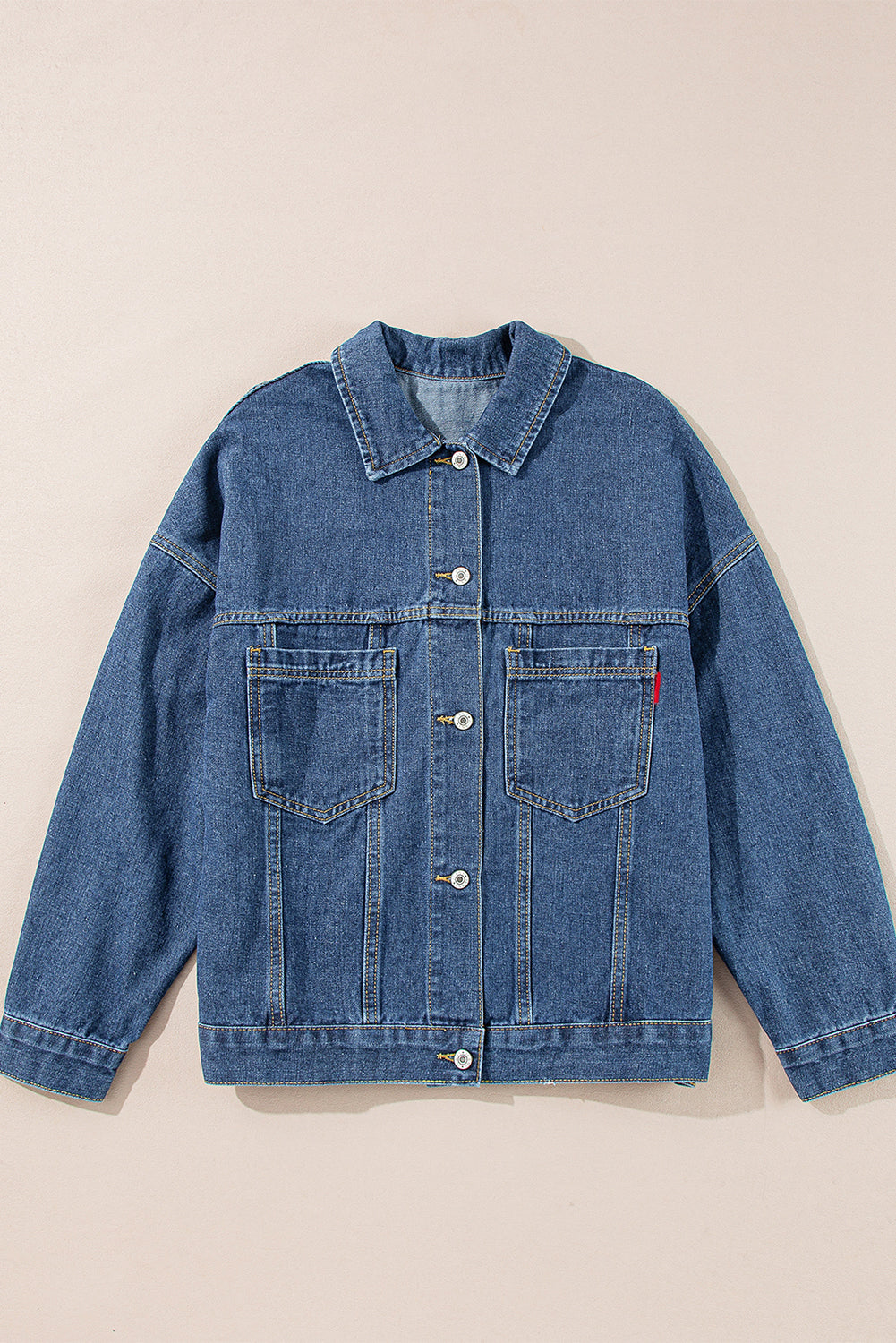 Veste en jean bleu & gris | Pour FEMMES