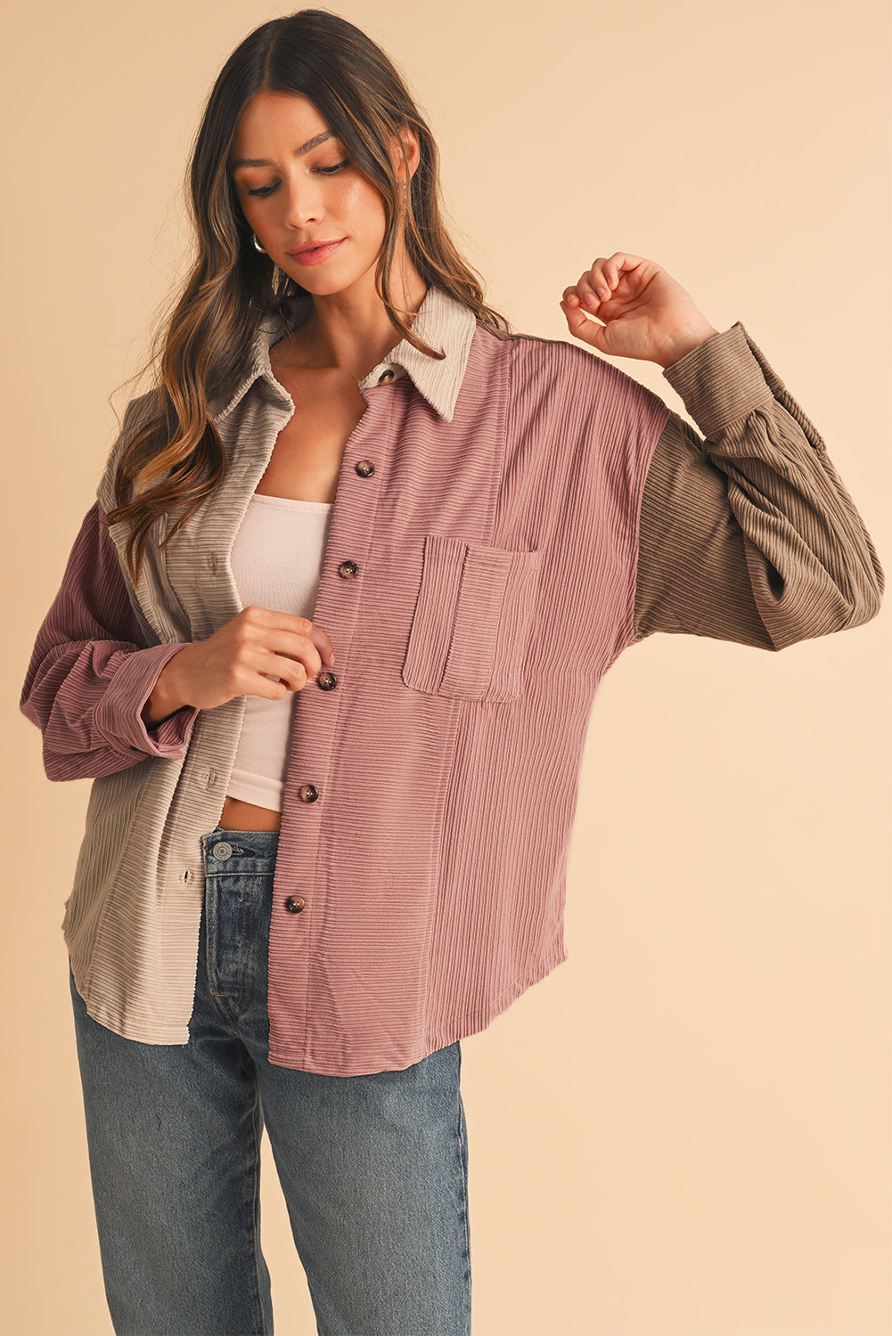 Veste de surchemise | En velours | Pour FEMMES