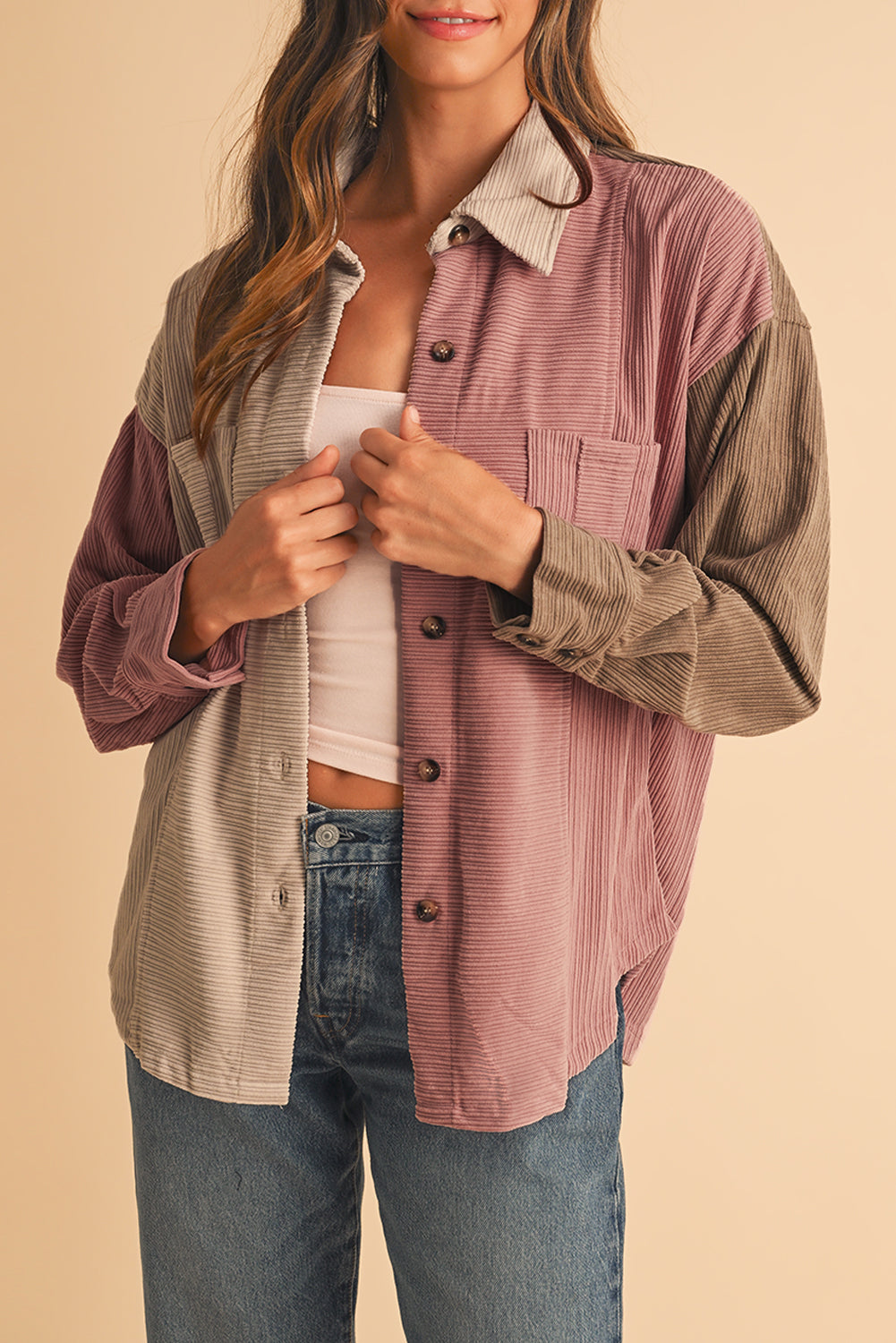 Veste de surchemise | En velours | Pour FEMMES