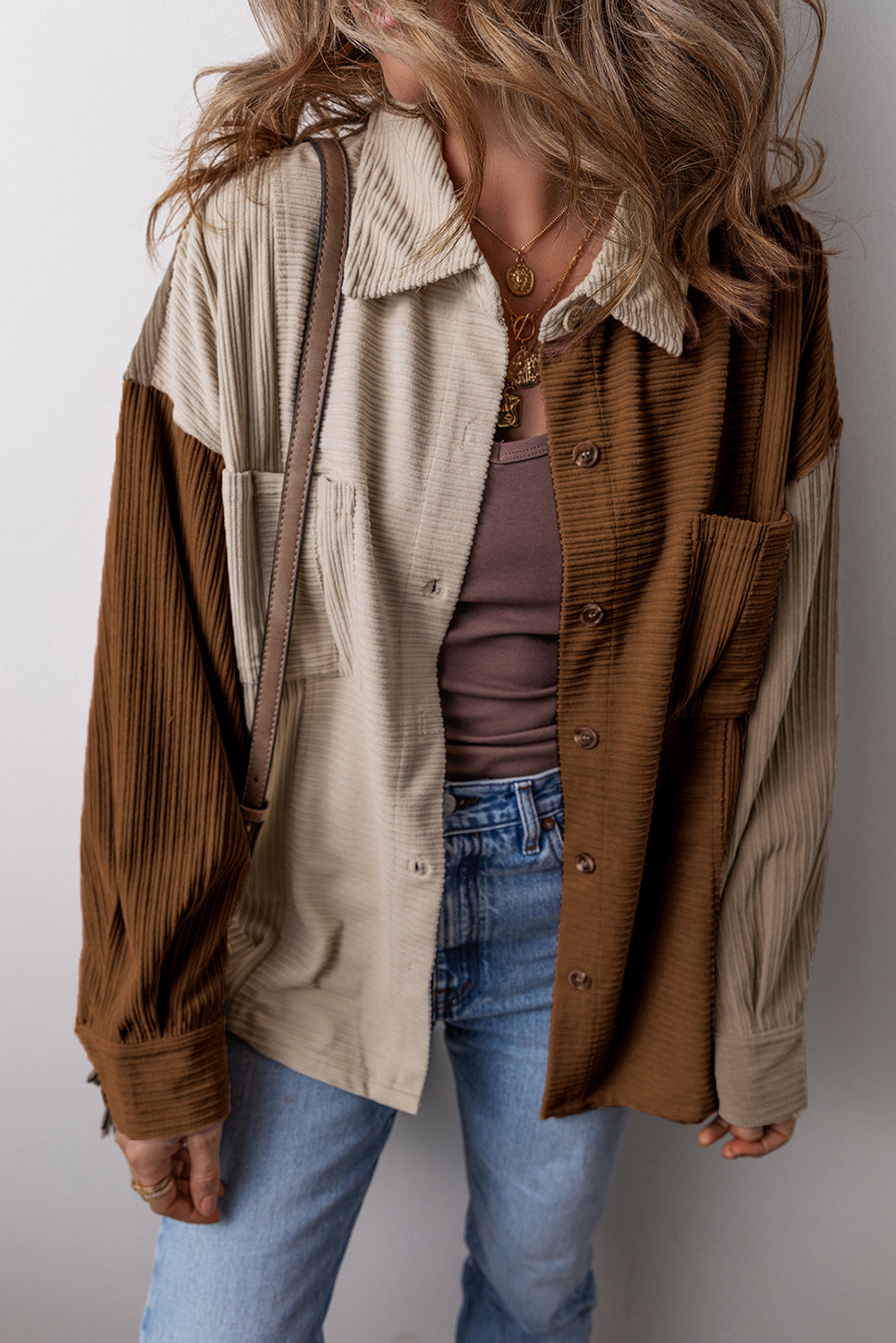 Veste de surchemise | En velours | Pour FEMMES