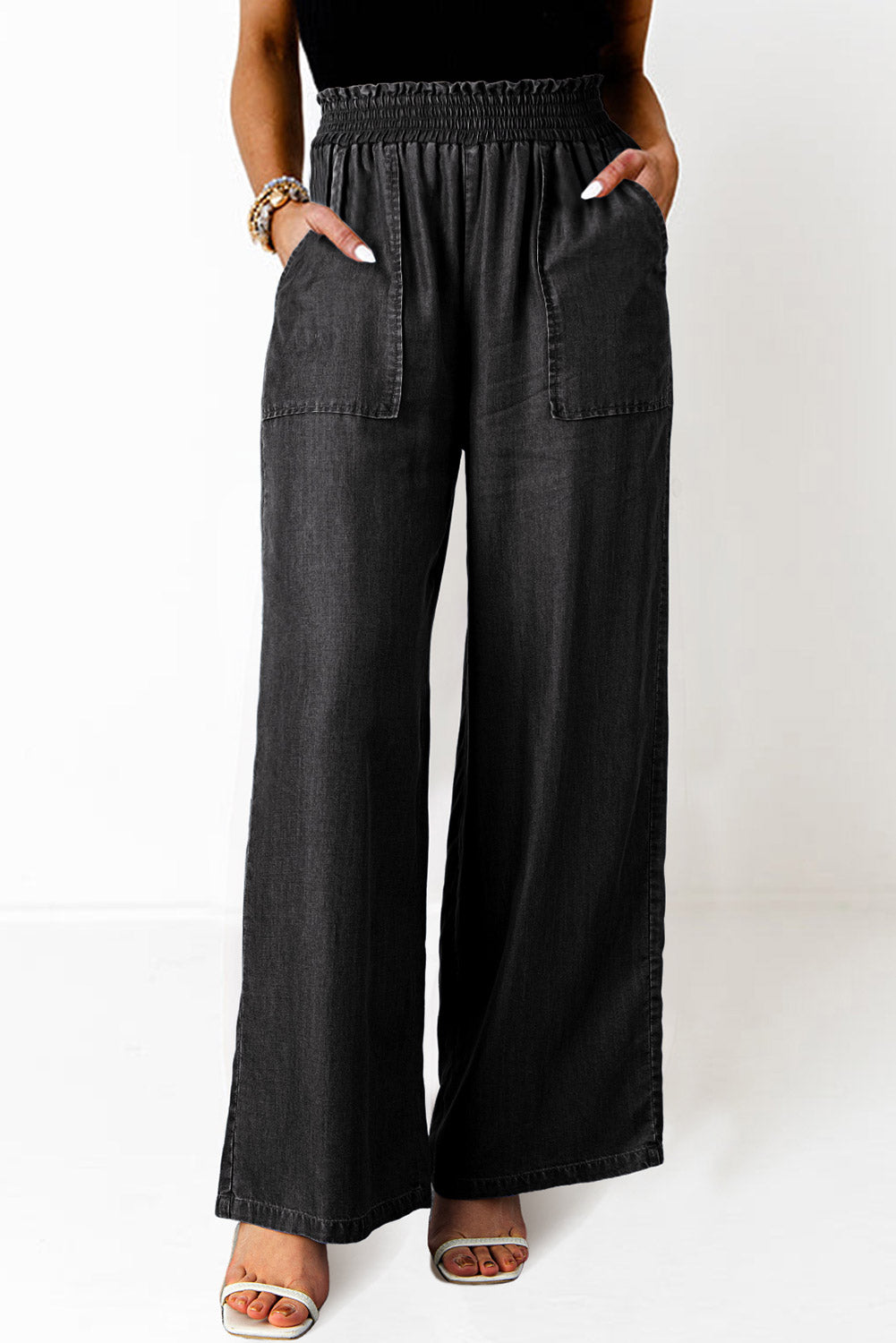 Jean large | Taille élastique | Pour FEMMES