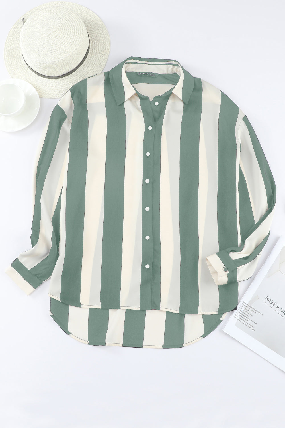 Chemise verte "Maëlle" pour FEMMES