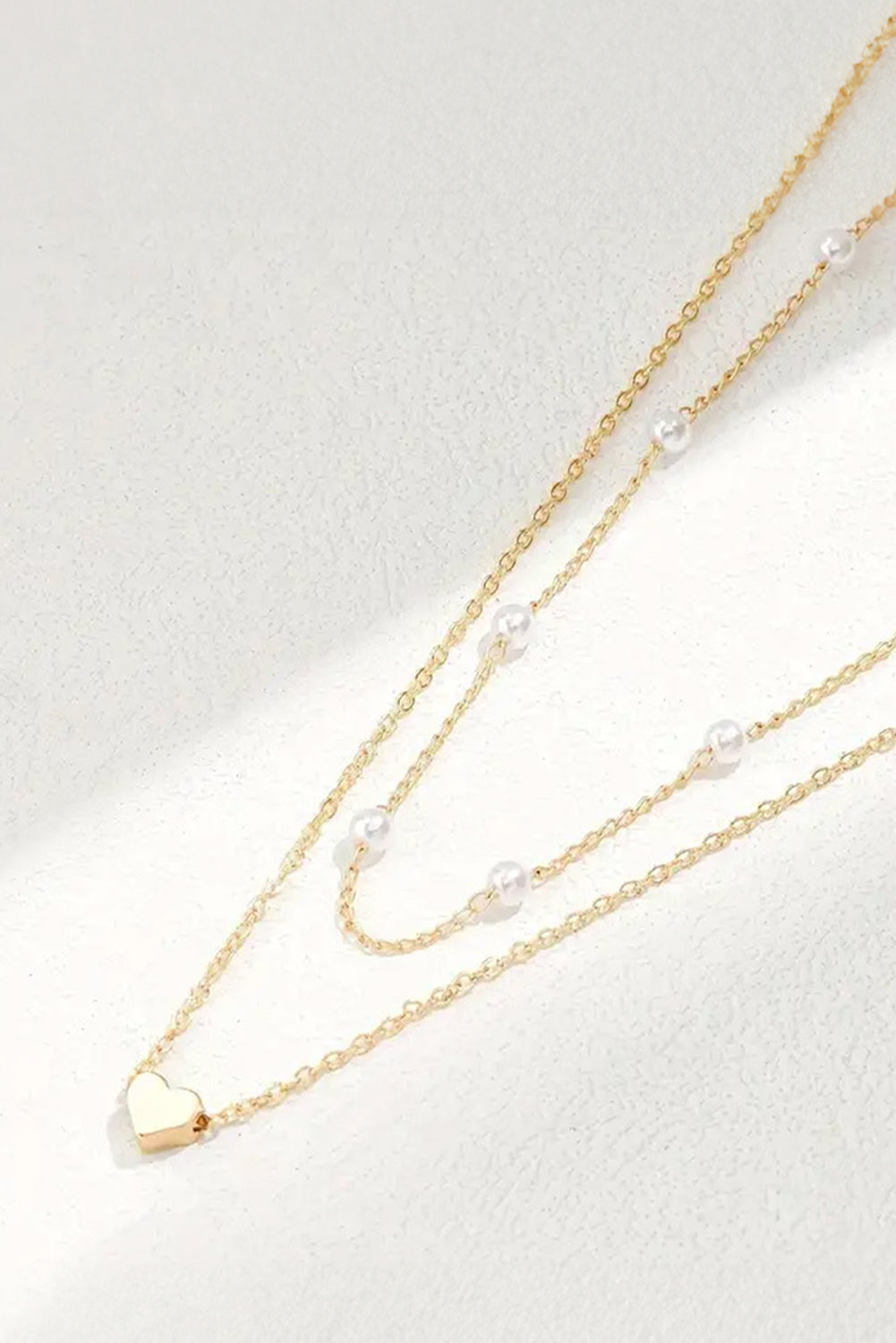 Collier de cœur doré "Chloé" pour FEMMES