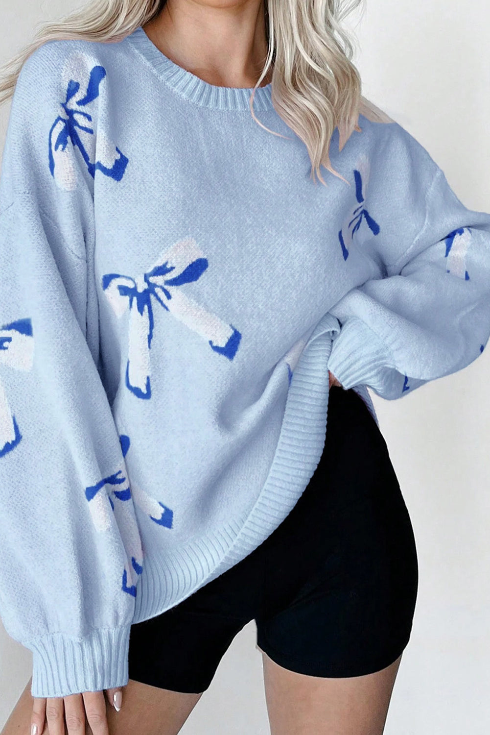 Sweatshirt bleu "Alessia" pour FEMMES
