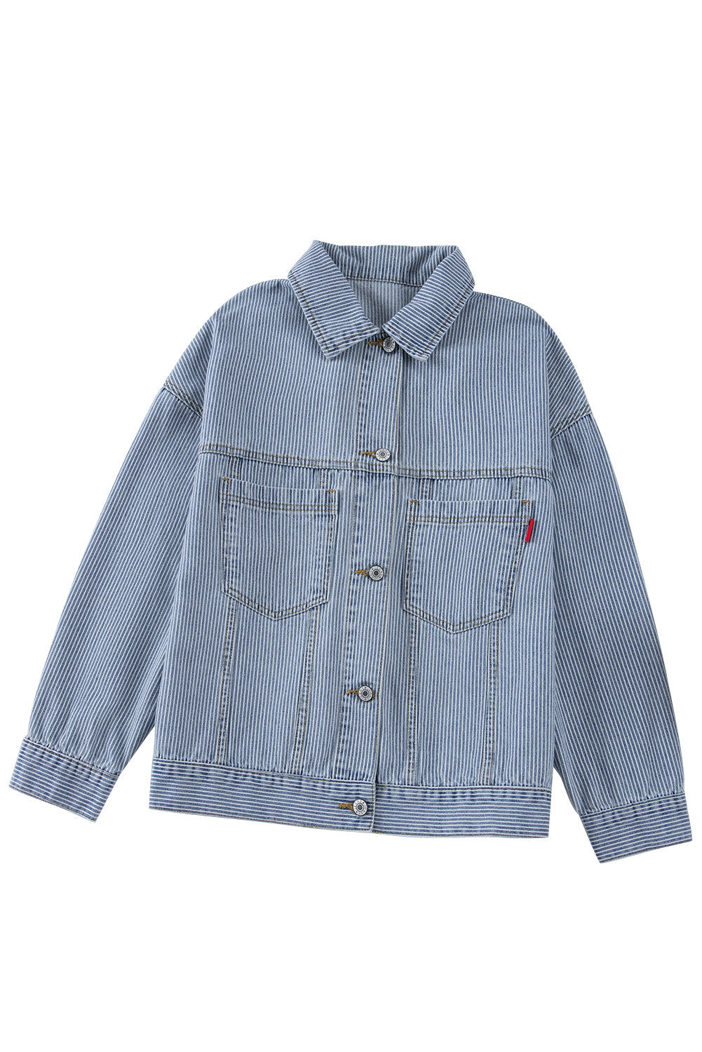 Veste en jean bleu & gris | Pour FEMMES