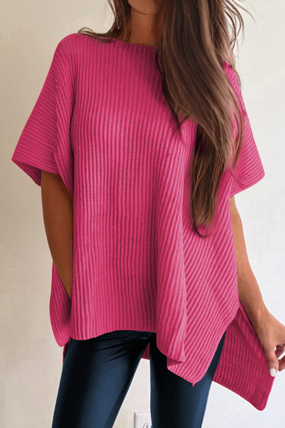 Pull Oversize rose "Mélanie" | Pour FEMMES