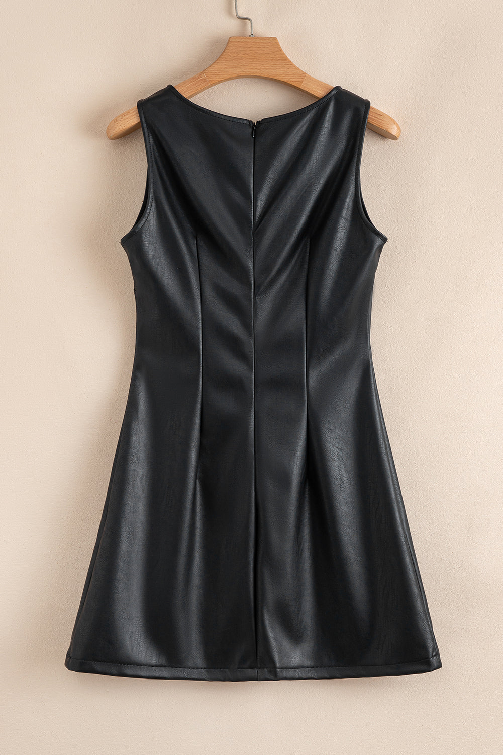 Robe courte en cuir "Madeleine"