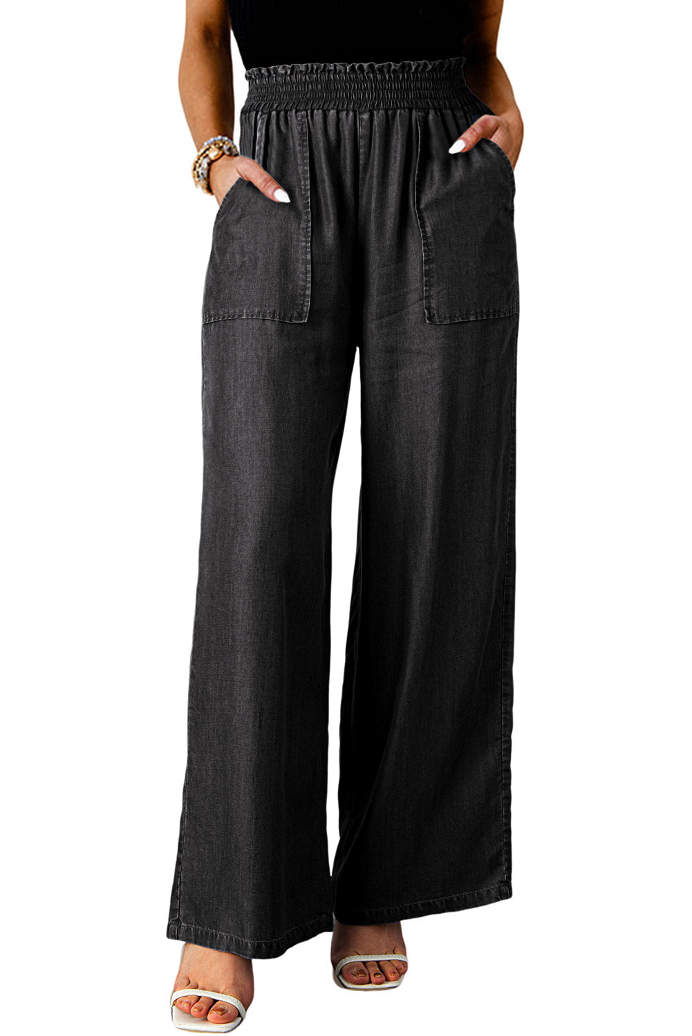 Jean large | Taille élastique | Pour FEMMES