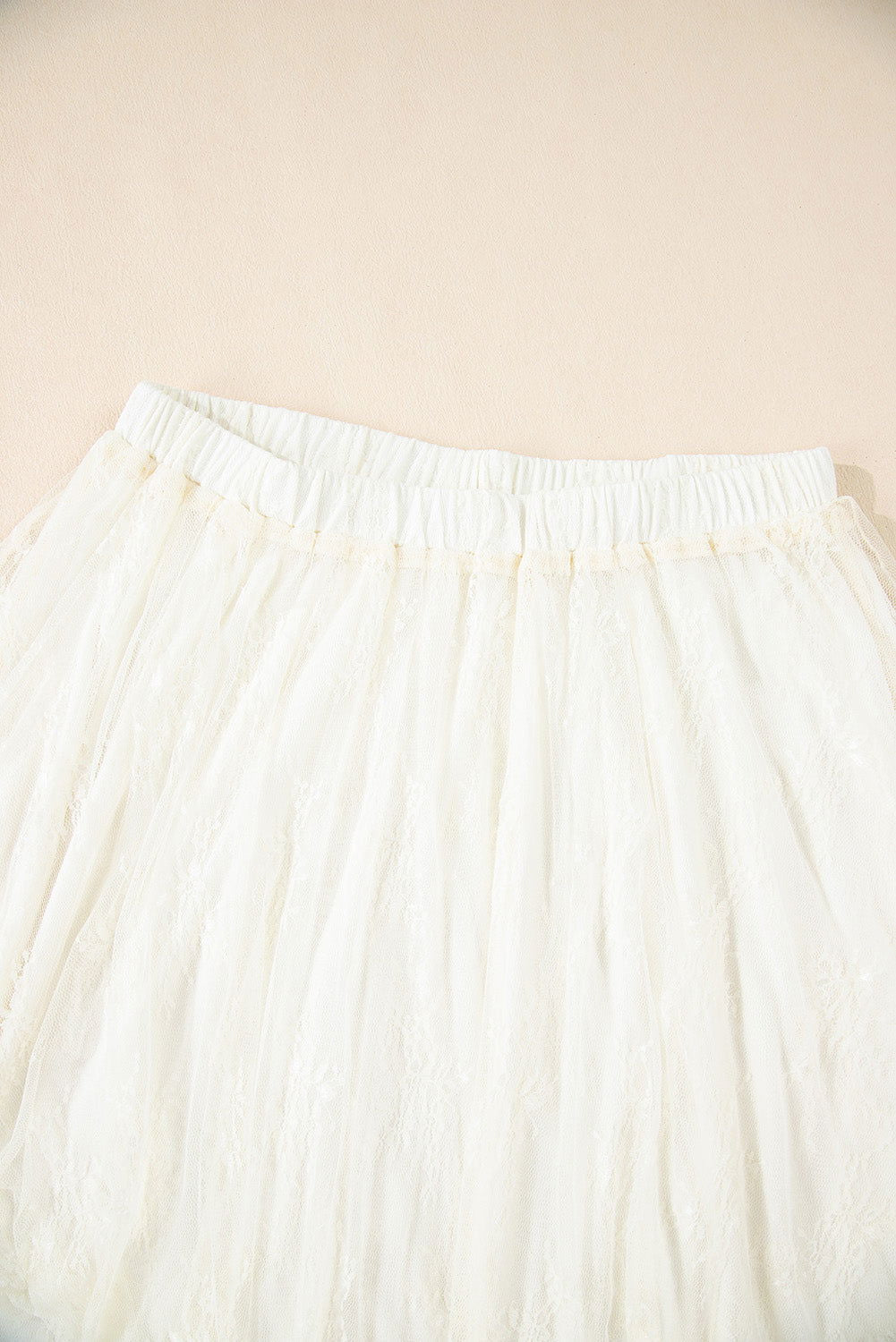 Jupe longue blanche multicouches - ELLEsinil