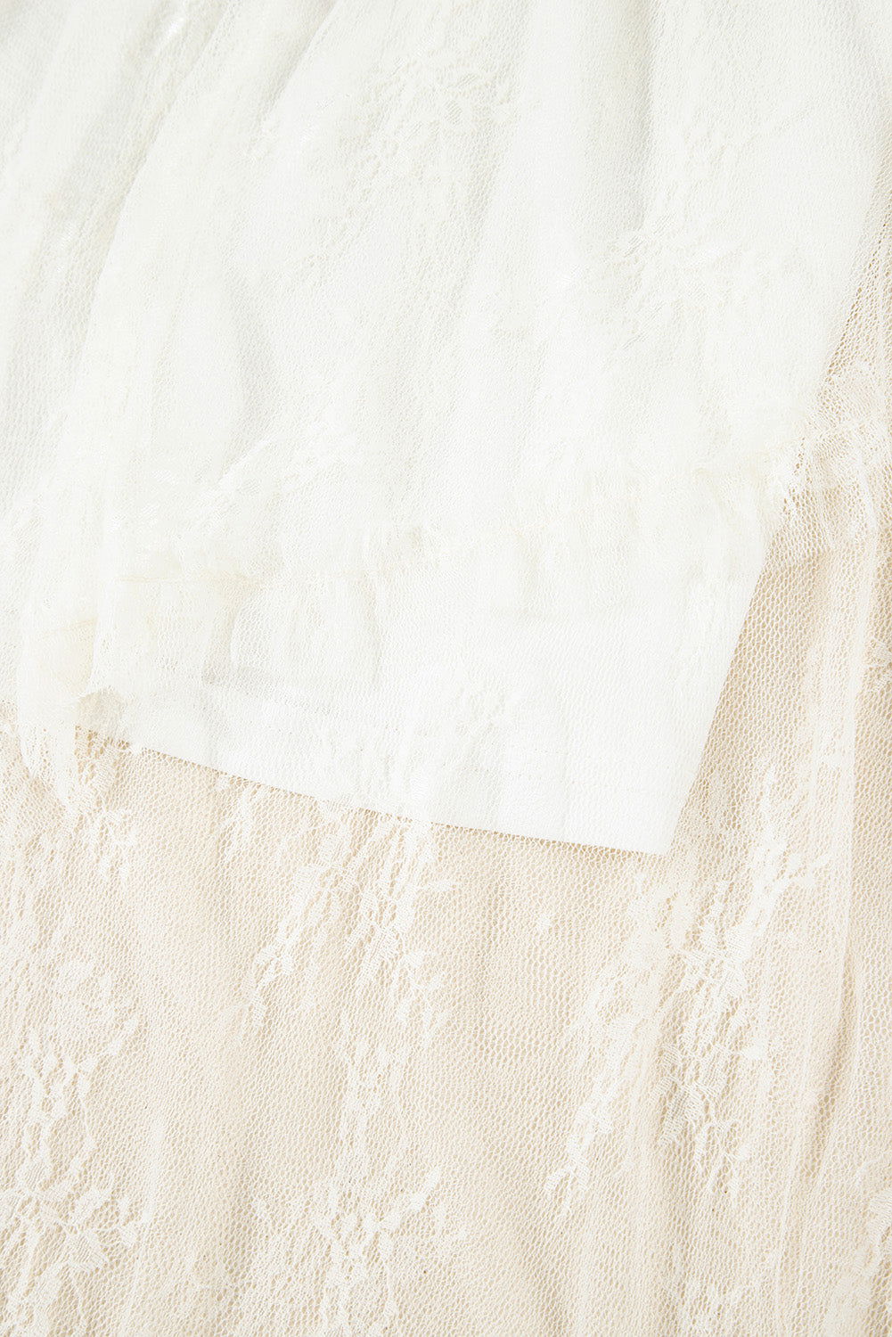 Jupe longue blanche multicouches - ELLEsinil
