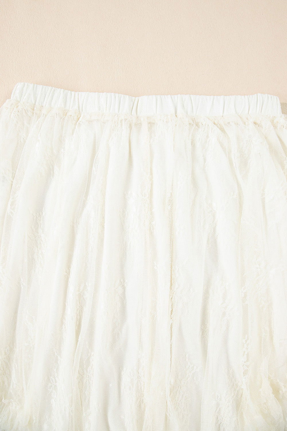 Jupe longue blanche multicouches - ELLEsinil