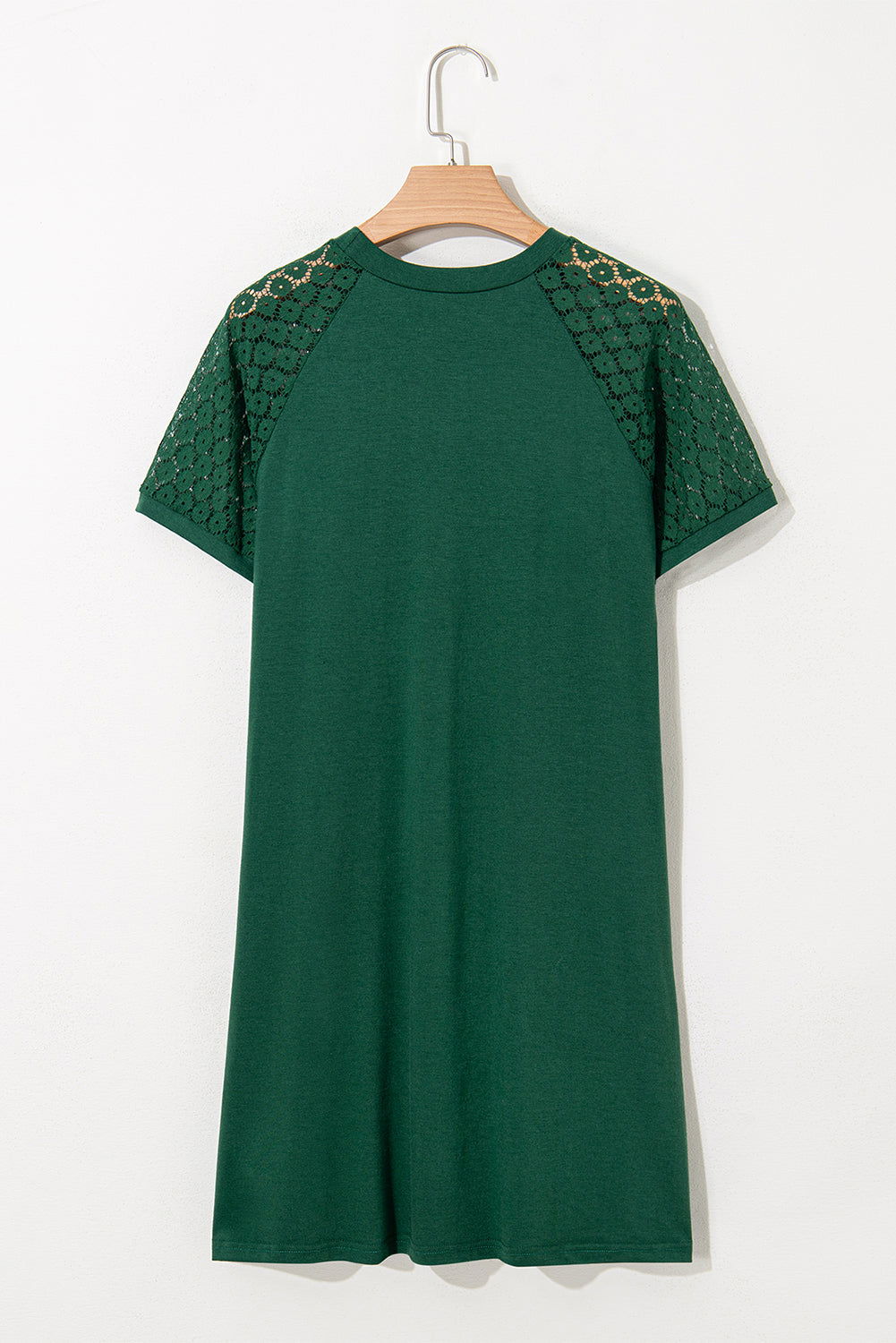 Robe courte verte en dentelle - ELLEsinil
