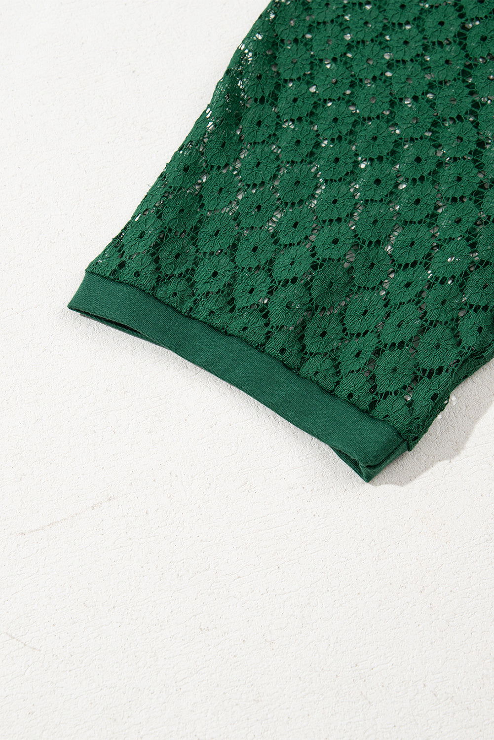 Robe courte verte en dentelle - ELLEsinil