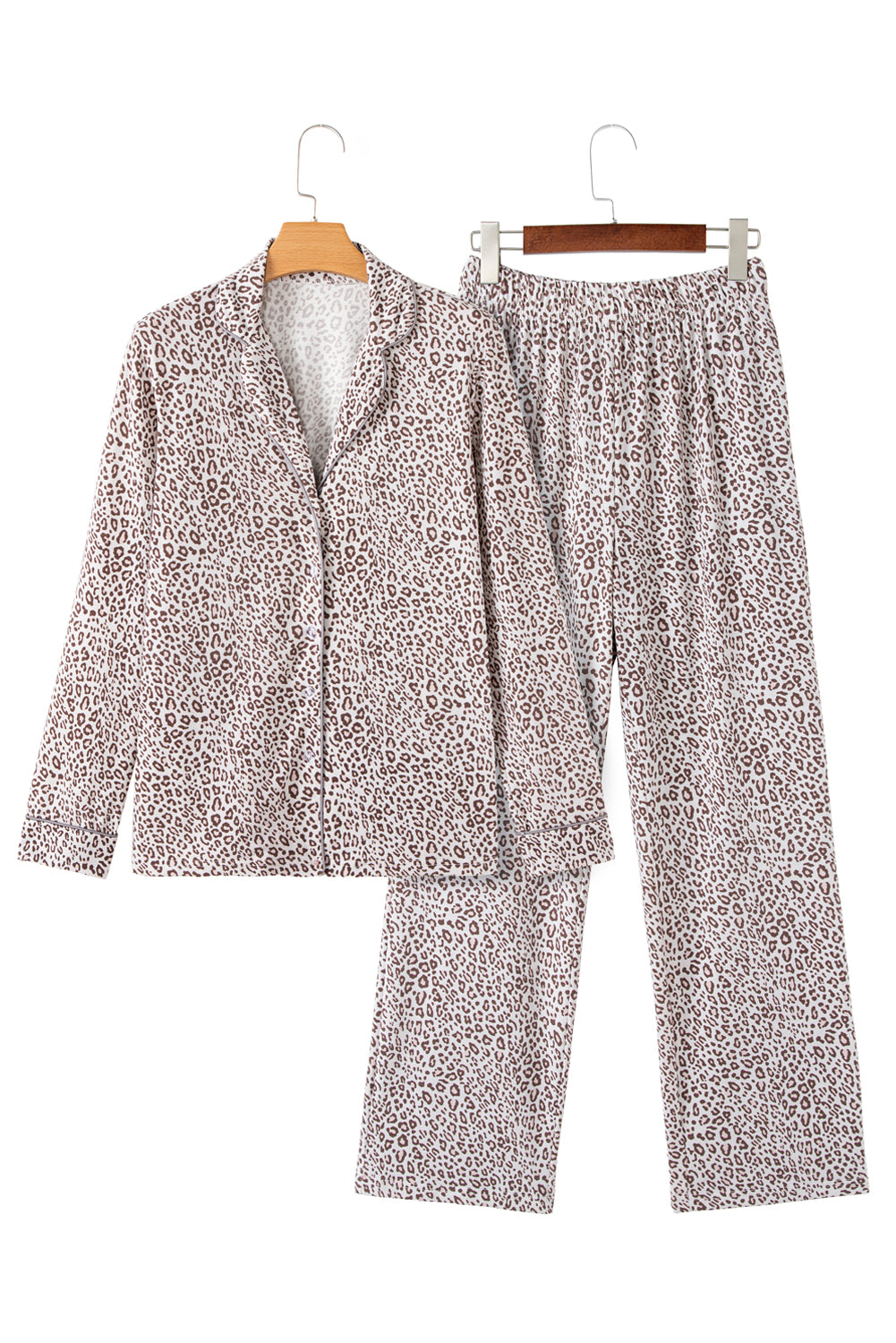 Pyjama blanc | Imprimé léopard | Pour FEMMES