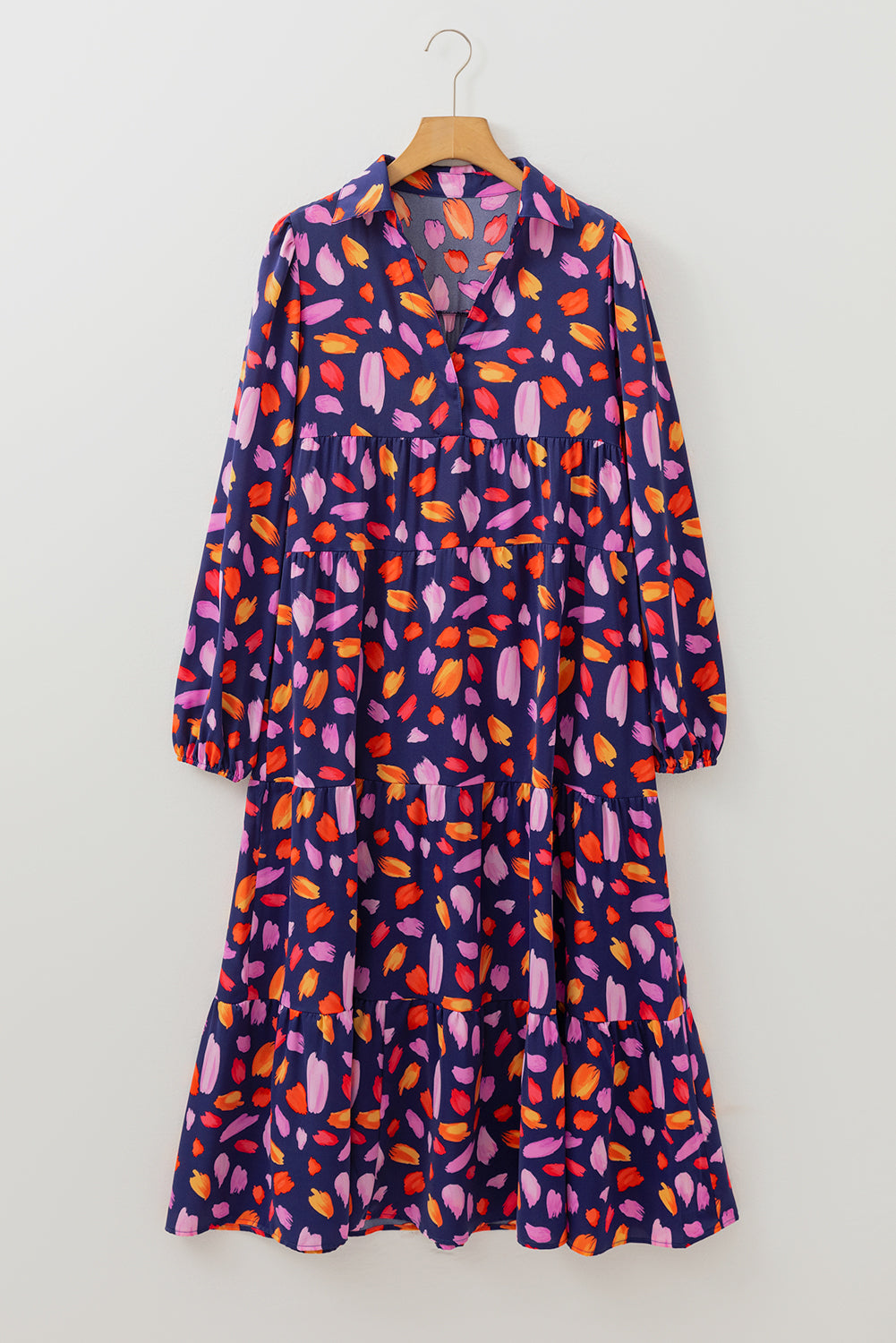 Robe longue rose/violette "Samantha"
