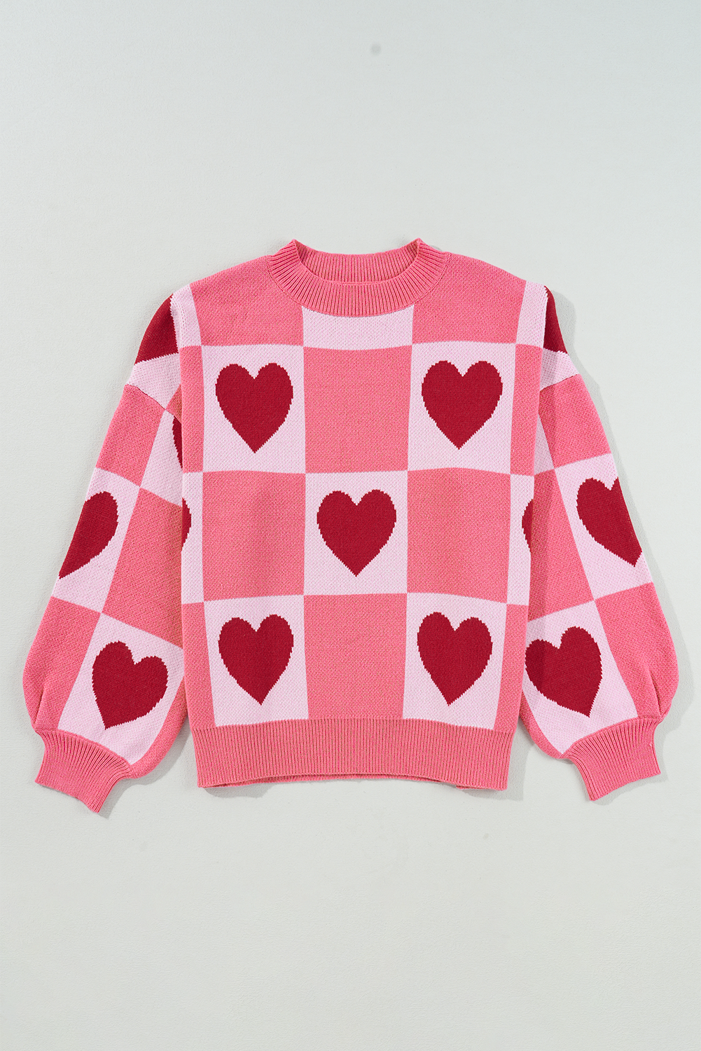 Pink Heart Sweater | For WOMEN
