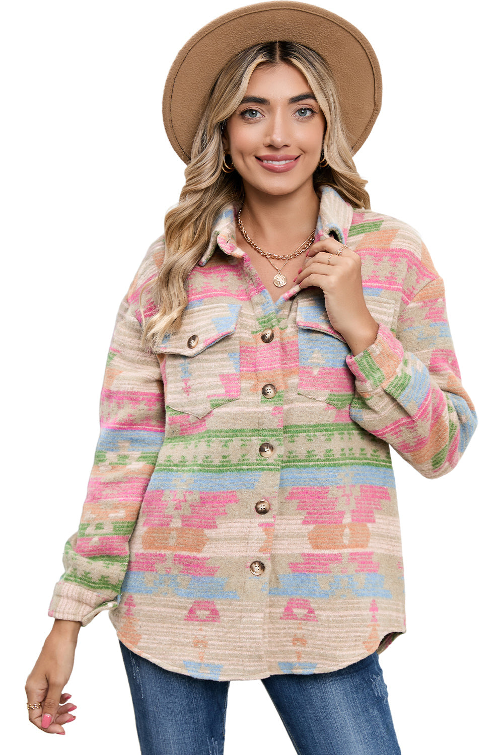 Veste de surchemise boutonnée | Pour FEMMES