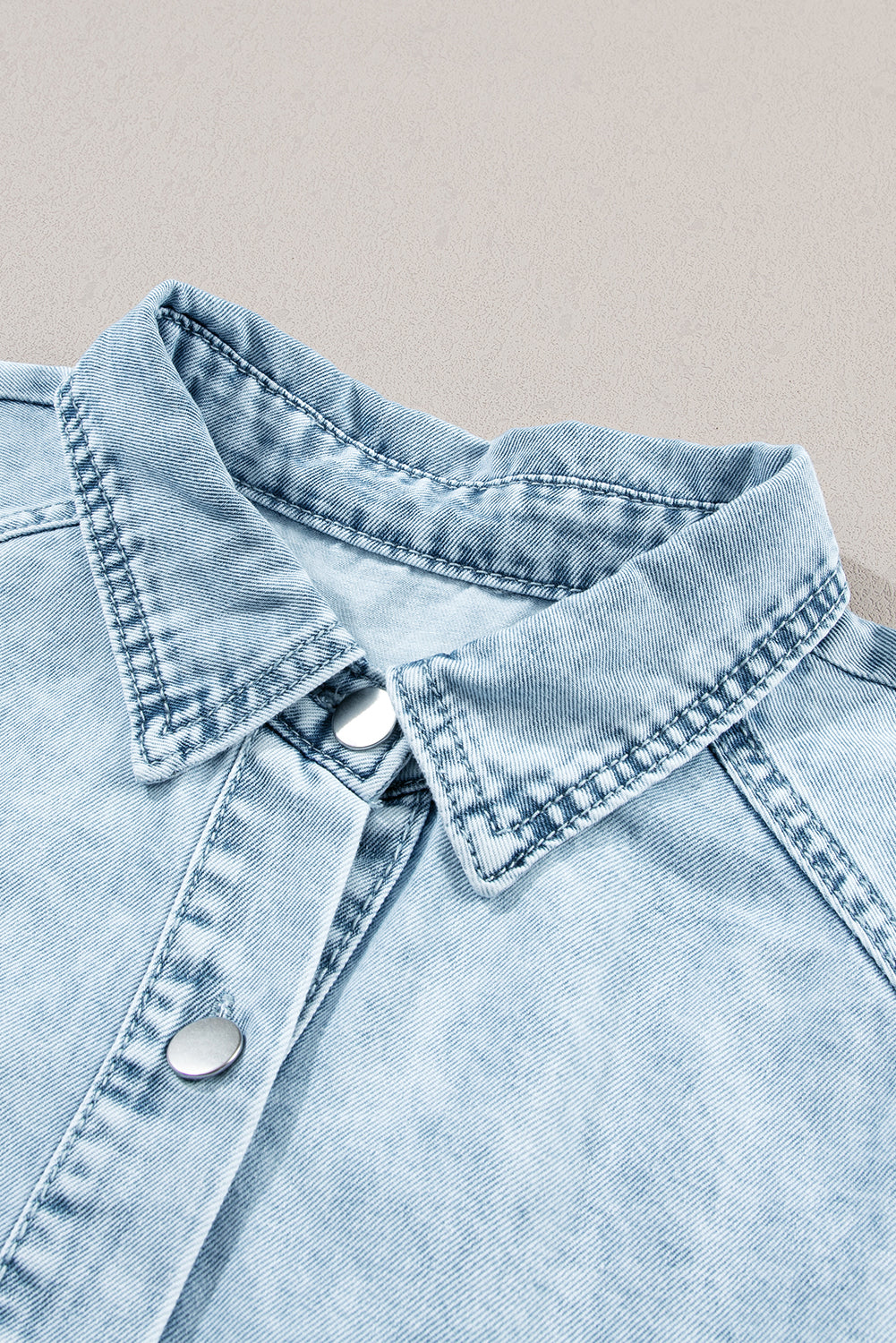 Robe courte en jean | Avec poches