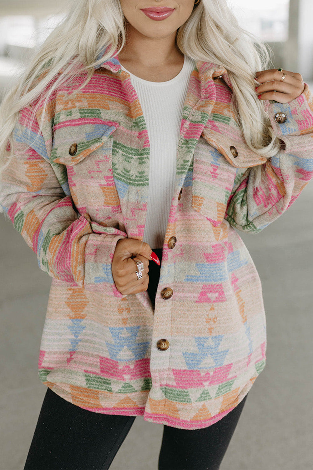 Veste de surchemise boutonnée | Pour FEMMES