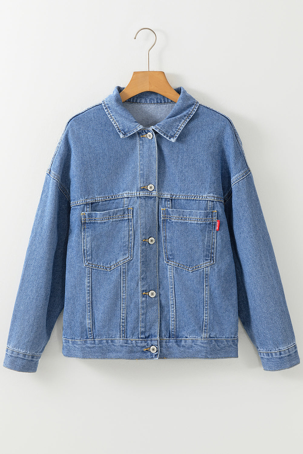 Veste en jean bleu & gris | Pour FEMMES