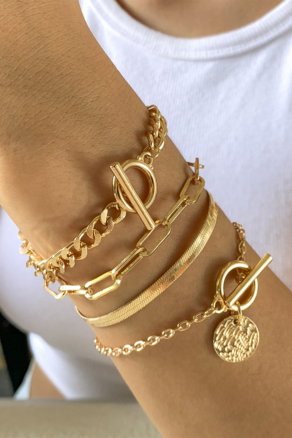 Shiny Gold Bracelet | Multi-Layer | For WOMEN
