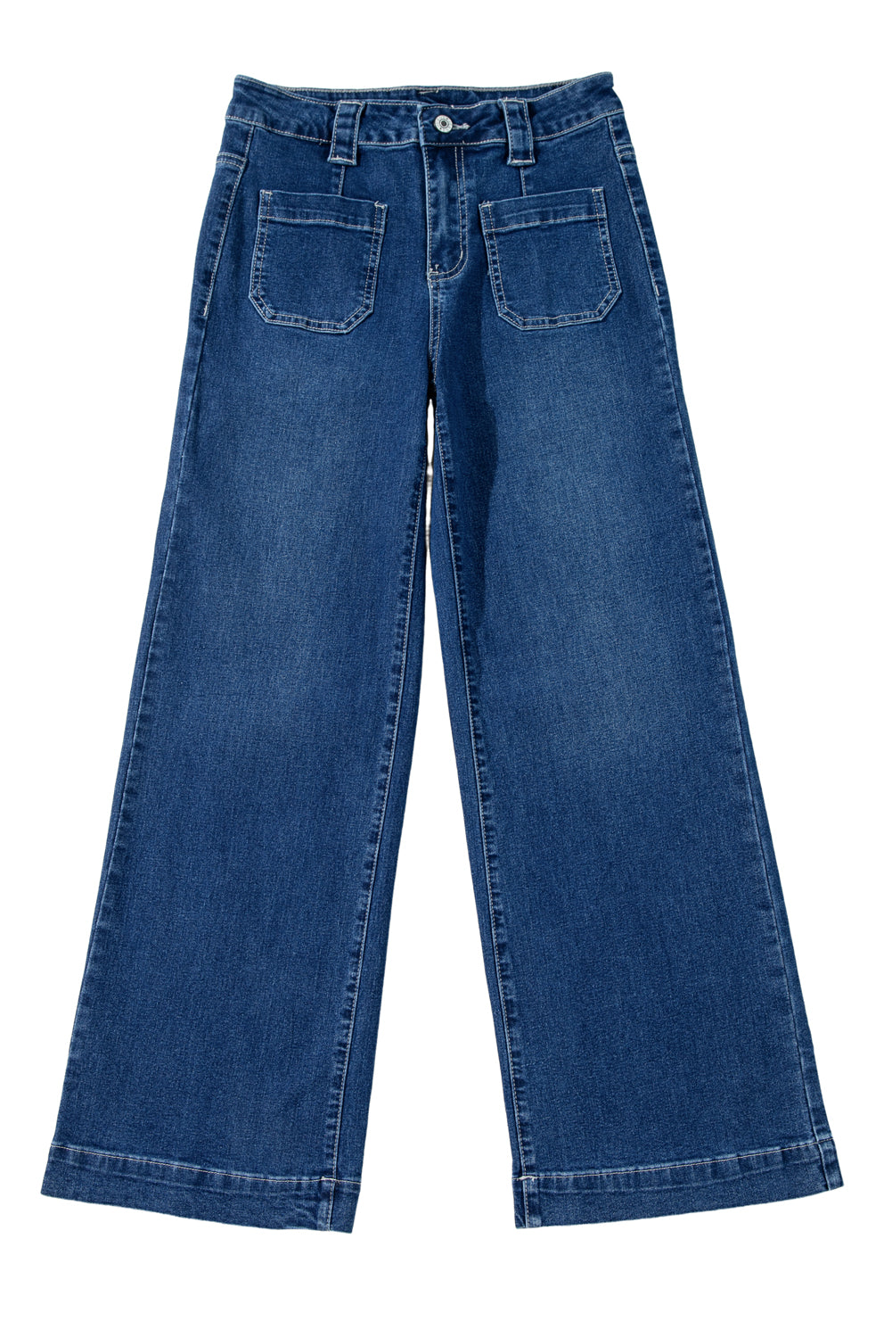 Jean pour FEMMES | Bleu | Large et straight