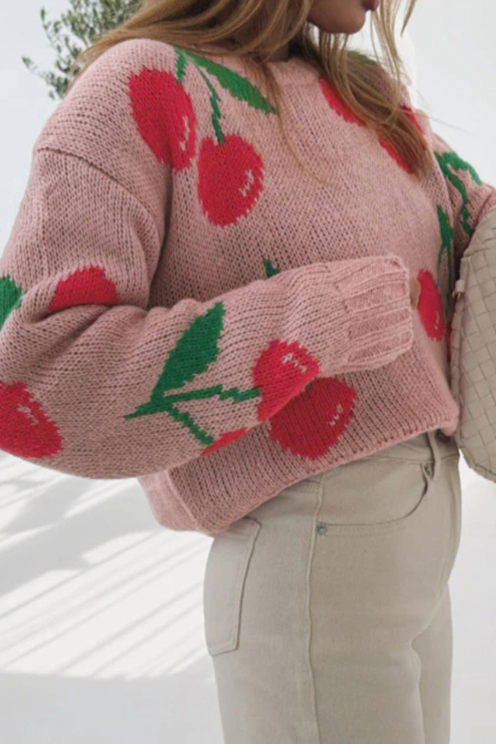 Pull rose "Eléonore"