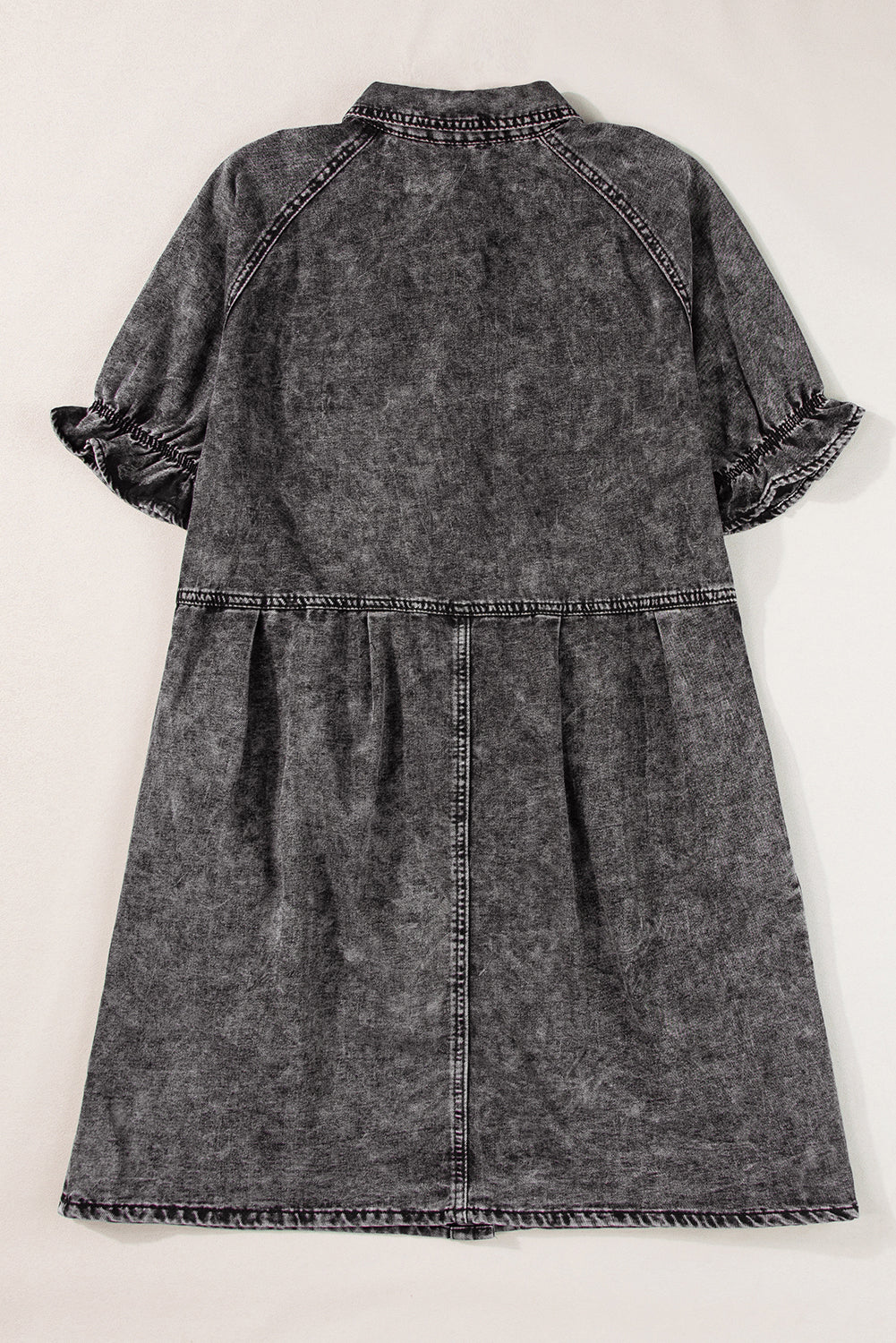 Robe courte en jean | Avec poches