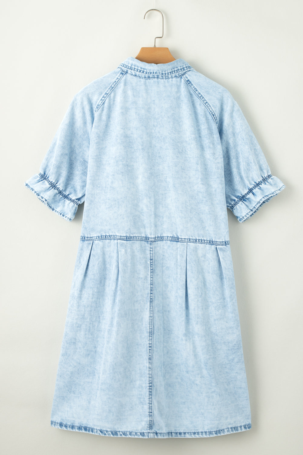 Robe courte en jean | Avec poches