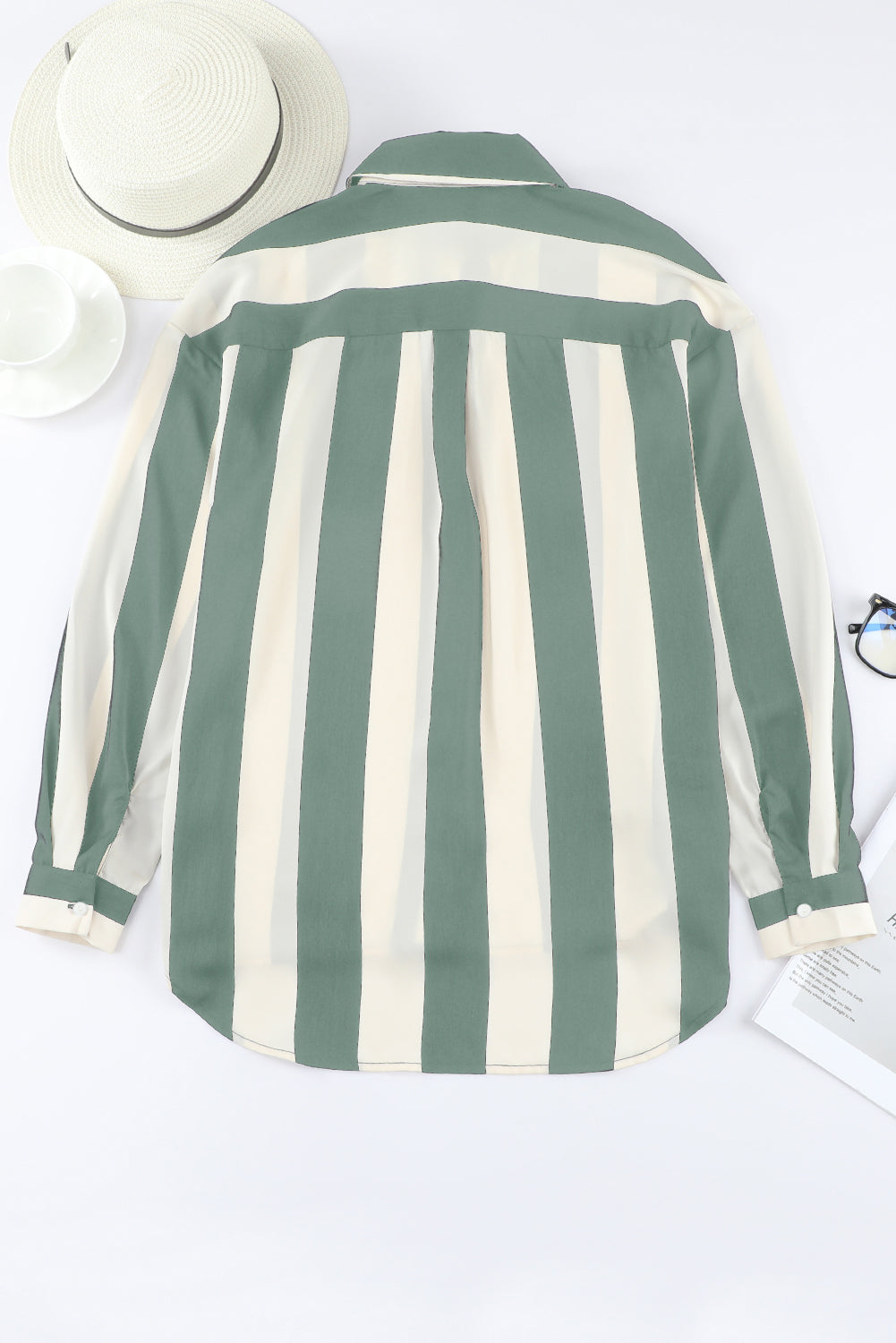 Chemise verte "Maëlle" pour FEMMES