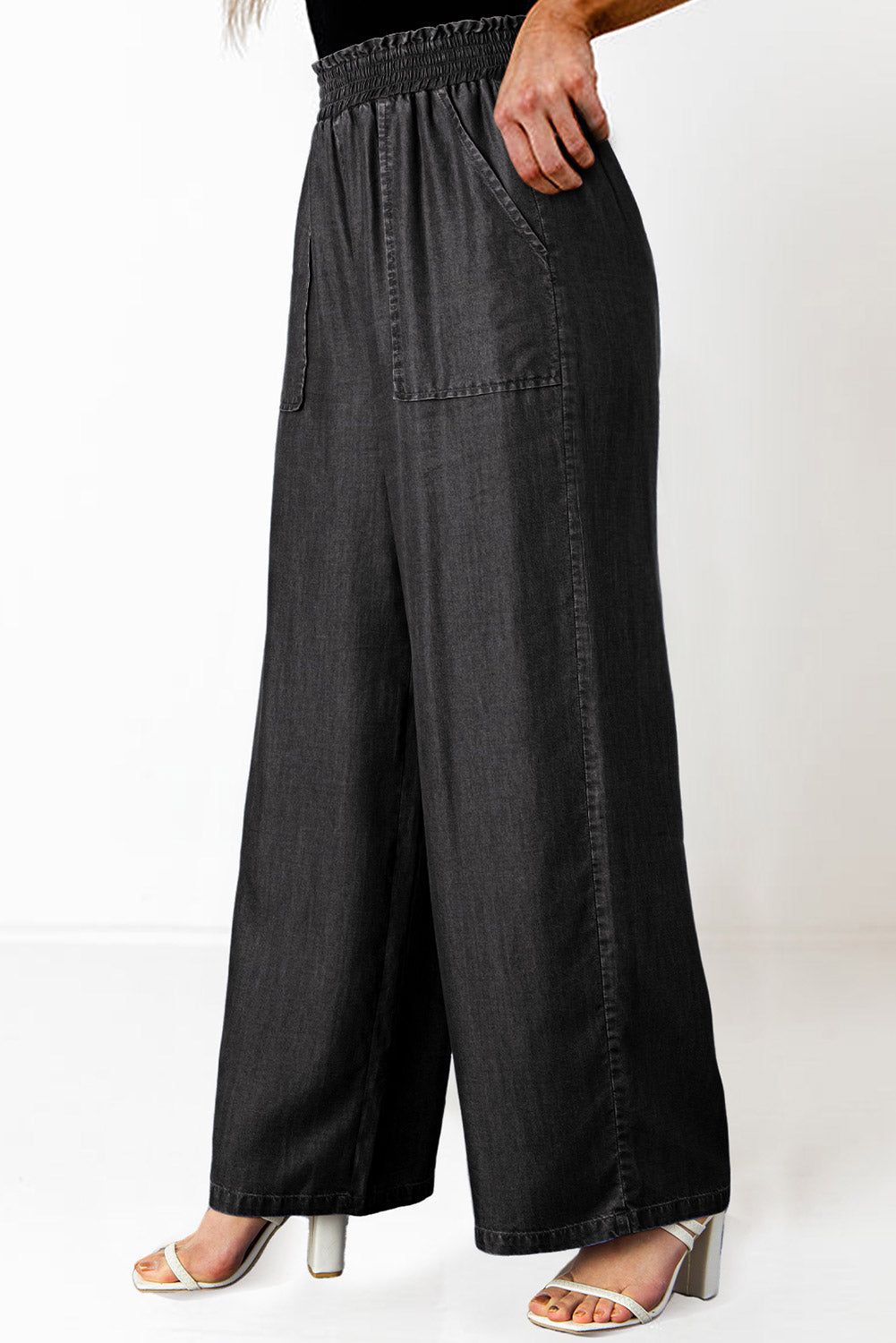 Jean large | Taille élastique | Pour FEMMES