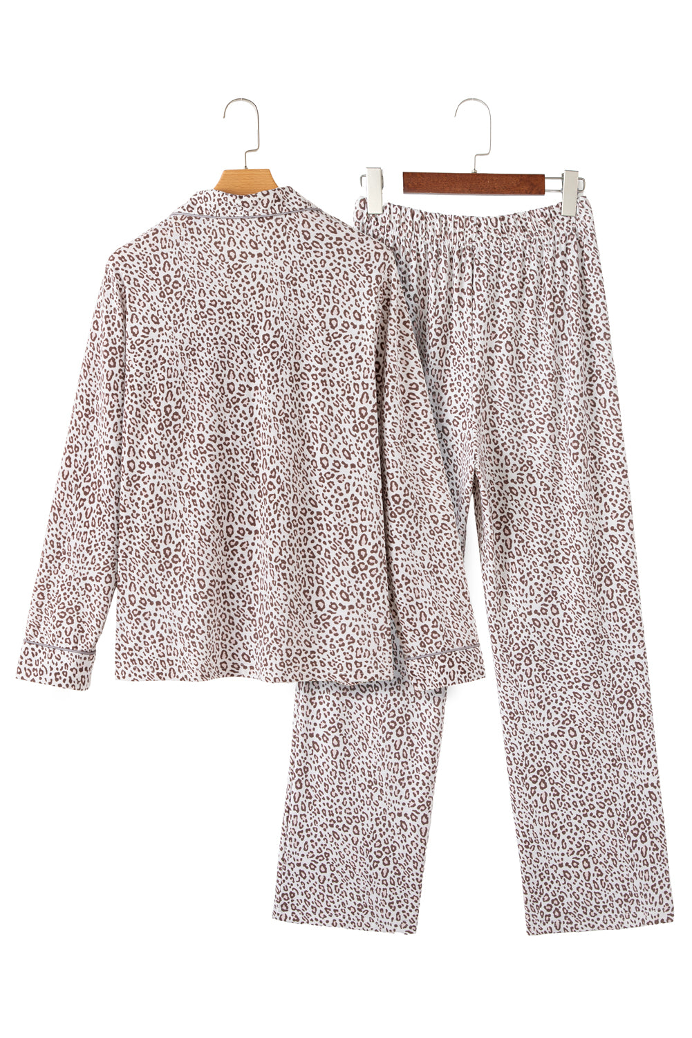 Pyjama blanc | Imprimé léopard | Pour FEMMES
