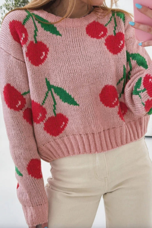 Pull rose "Eléonore"
