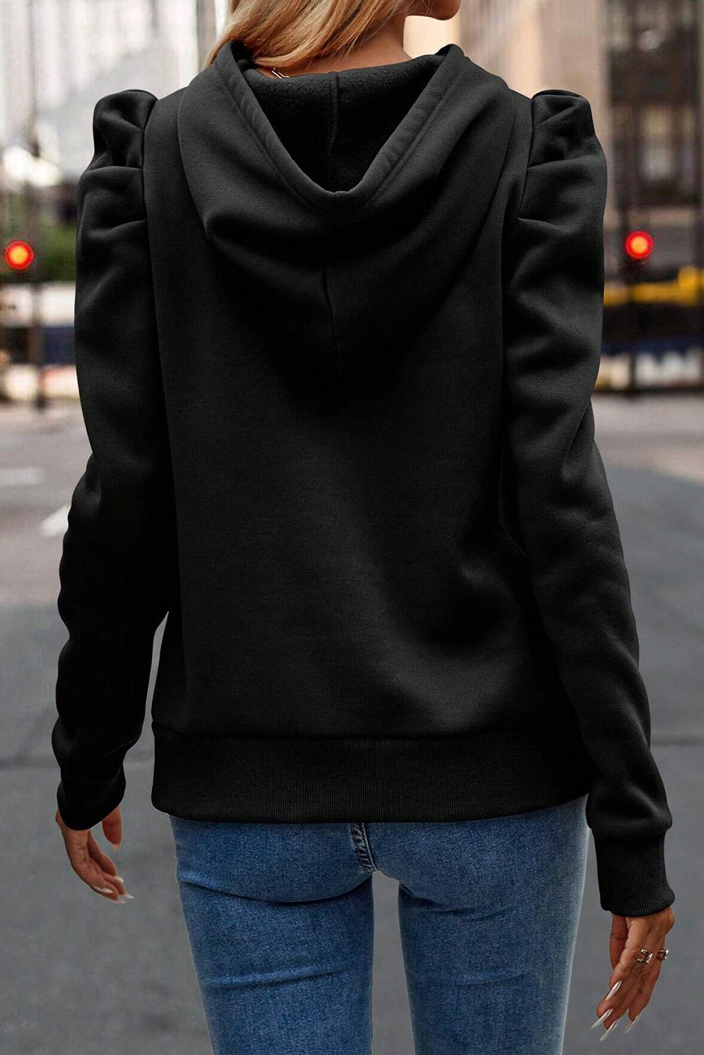 Pull capuché à manches longues | Pour FEMMES