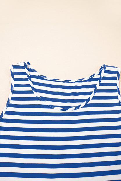 Robe courte "Juliette" | Bleu, Noir, Rose | Sans manches