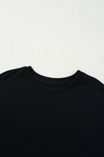 Robe courte en pull | Manches longues