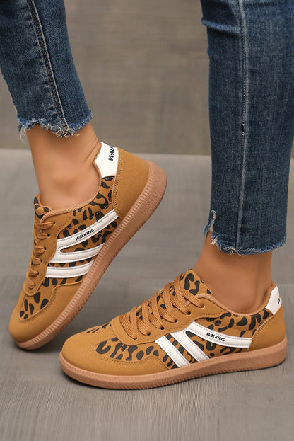 "Khadidiatou" leopard print low-top sneakers