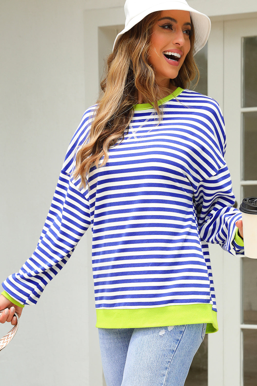 Sweatshirt "Hélène" à rayures, pour FEMMES