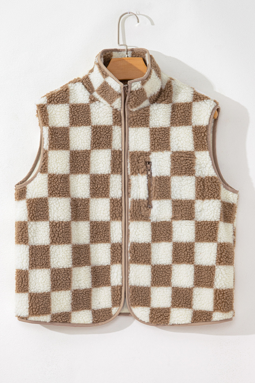 Sleeveless Jacket | Checkerboard Design | For WOMEN